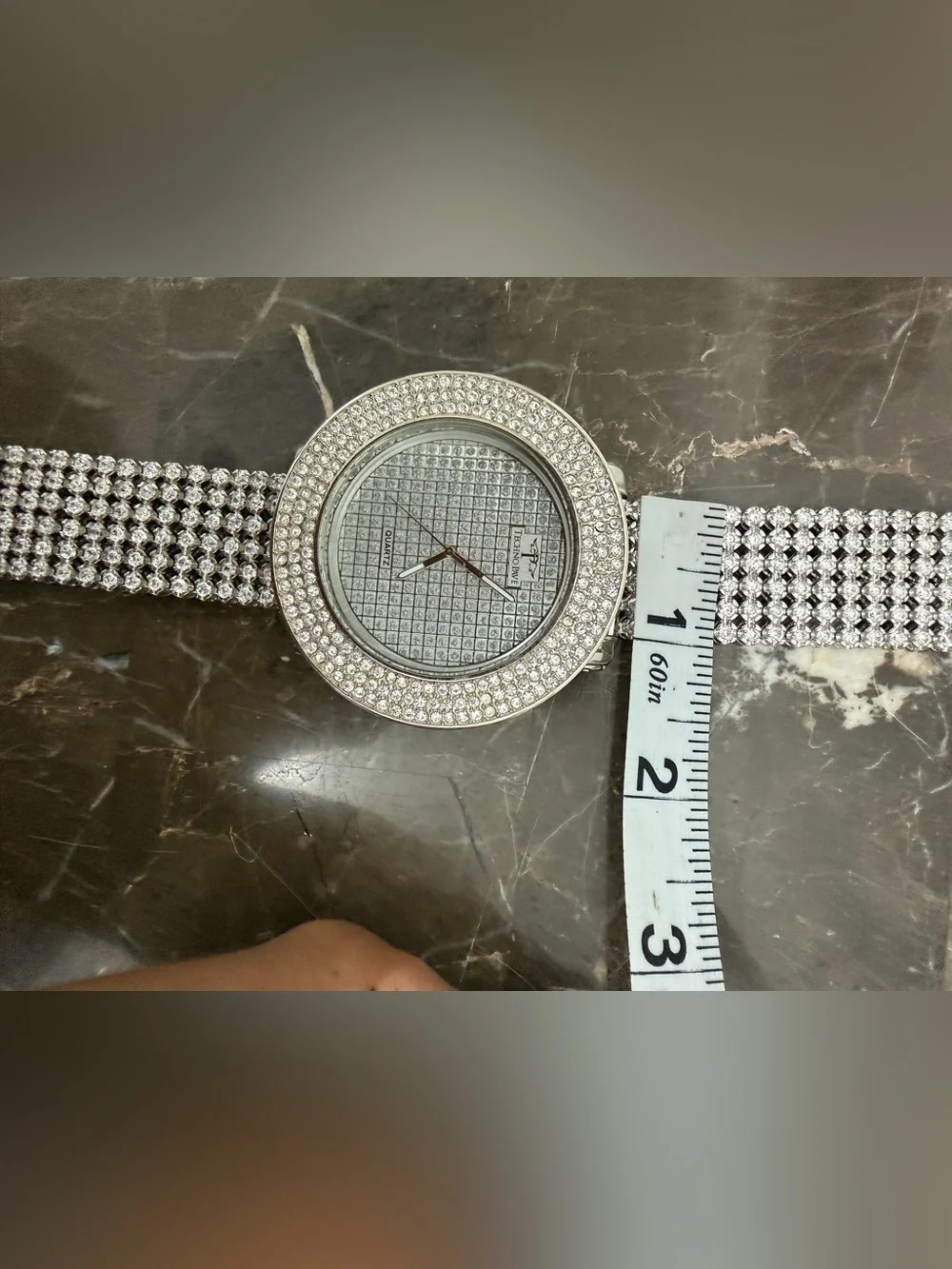 Stainless Steel Techno Pave Iced Out Men’s Watch